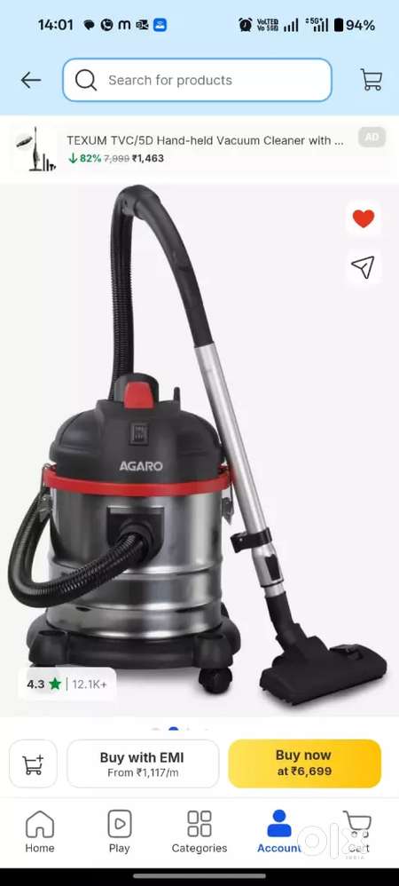 vacuum cleaner for sale