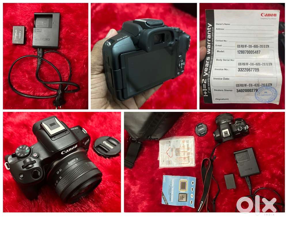 Canon eos r50 with kit lense
