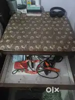 Wodden bedside table with storage