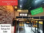 Furnished Cafe on Rent with Business/ Setup for Sale