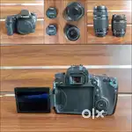 Canon 70D dslr dual kit lens