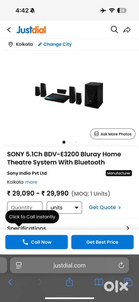 SONY BRAVIA HOME THEATRE