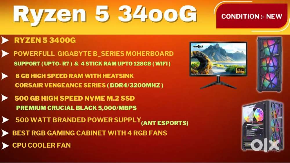 Computer Pc Desktop  Only 4-5 Months Old