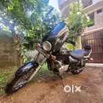 Black bajaj avenger 220 oil cooled with new battery and new tyres