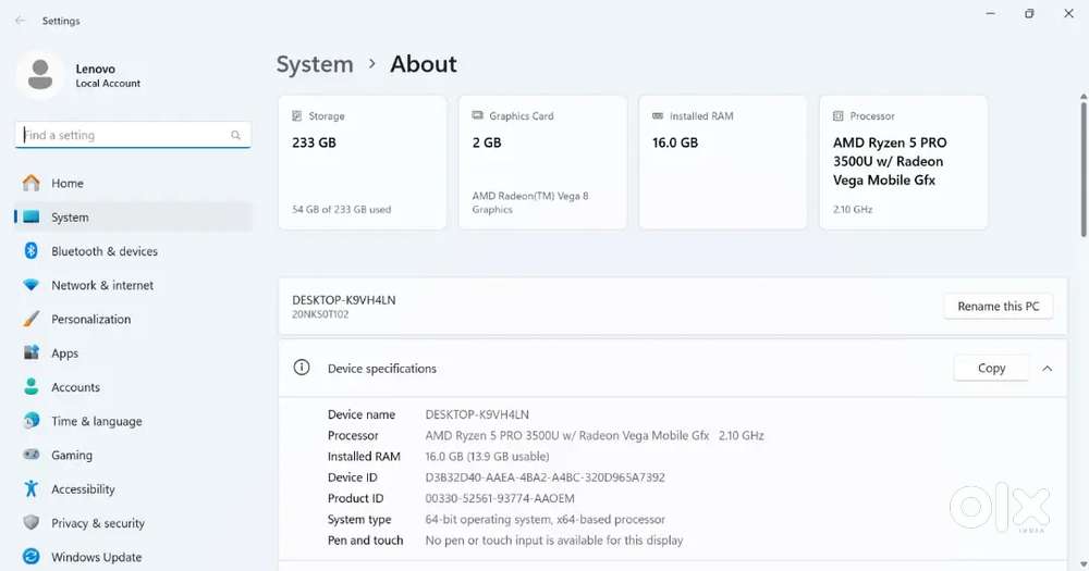 Lenovo Thinkpad T495 Refurbished