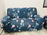 3+2 Sofa Set big size with cover, Centre Table and one Setty