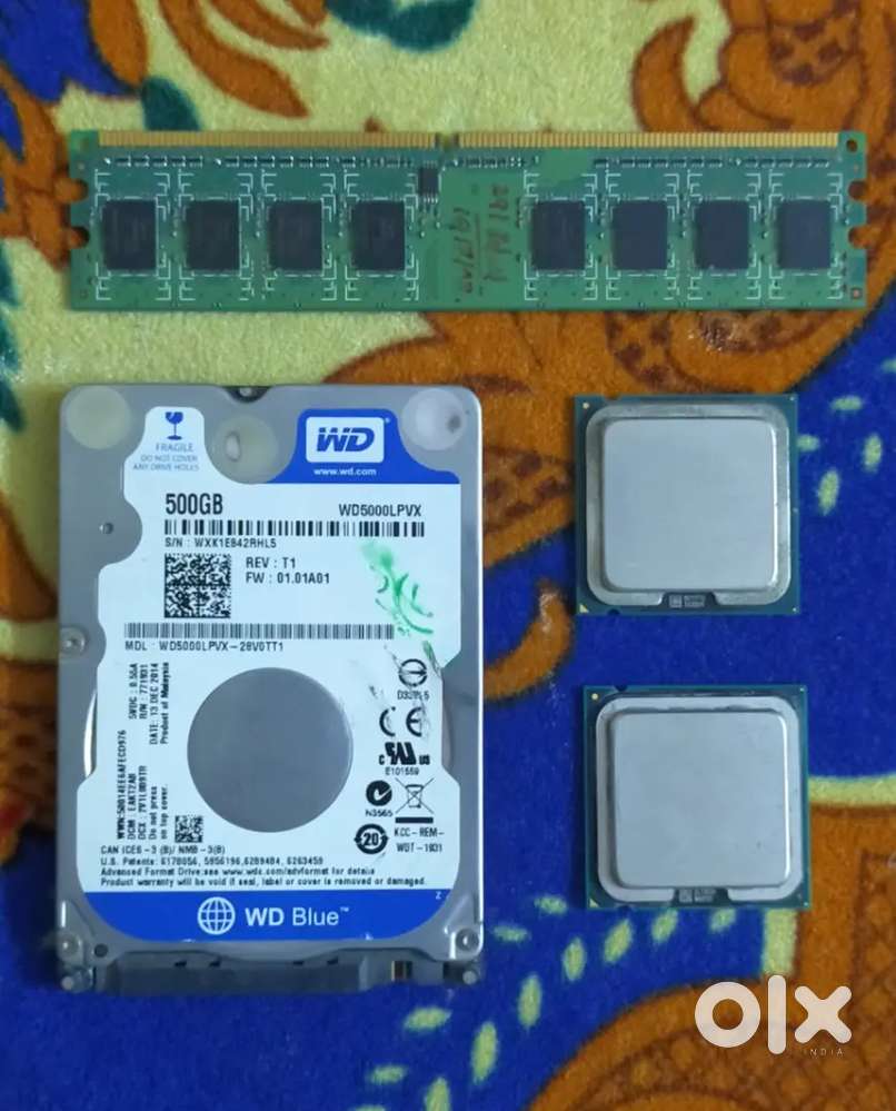 Pc Parts : E5800 + E4500 Processors, WD 500GB HDD, Dynet 1GB RAM