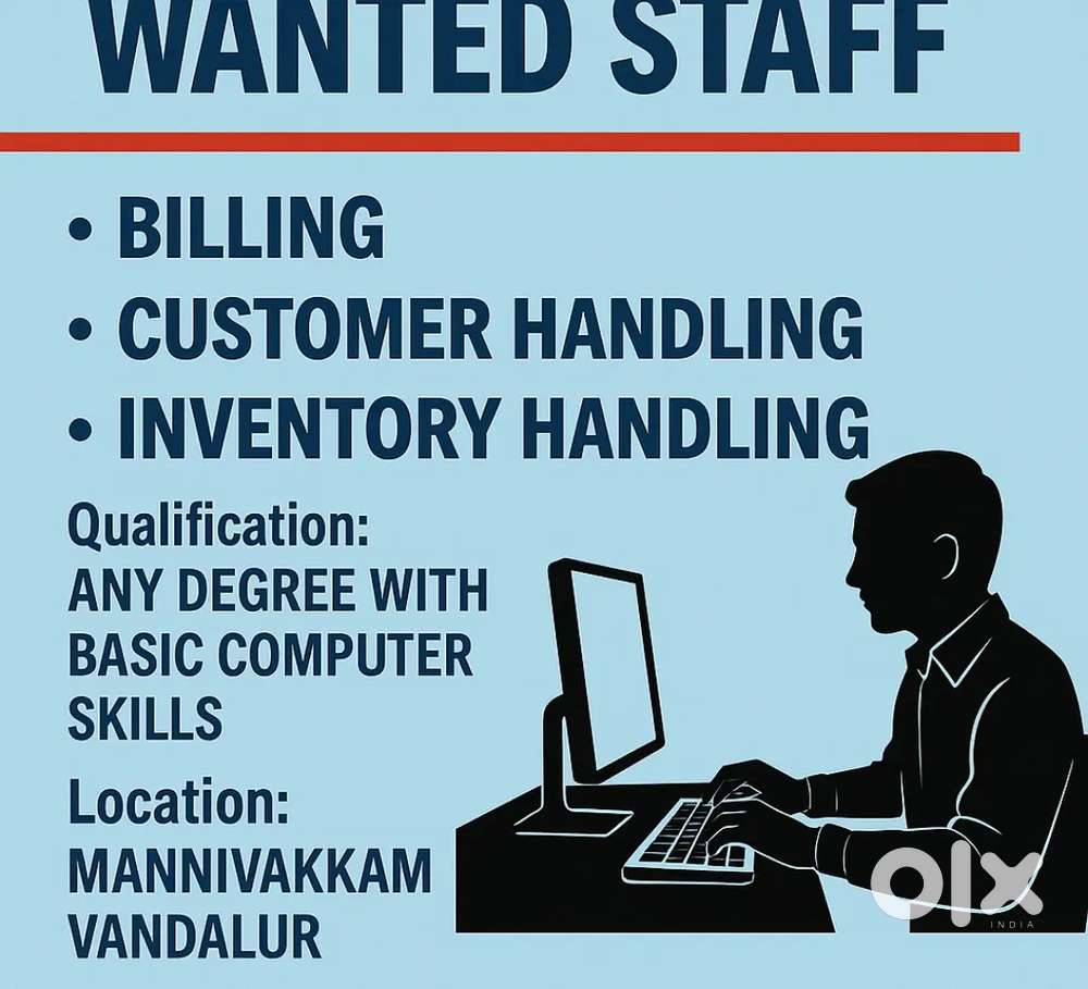 Hiring Now: Billing and Customer Handling Staff (Tyre Shop)