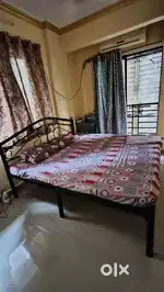 Iron Bed king size 6x6 size with mattress