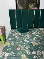 Stylish bed with mattress