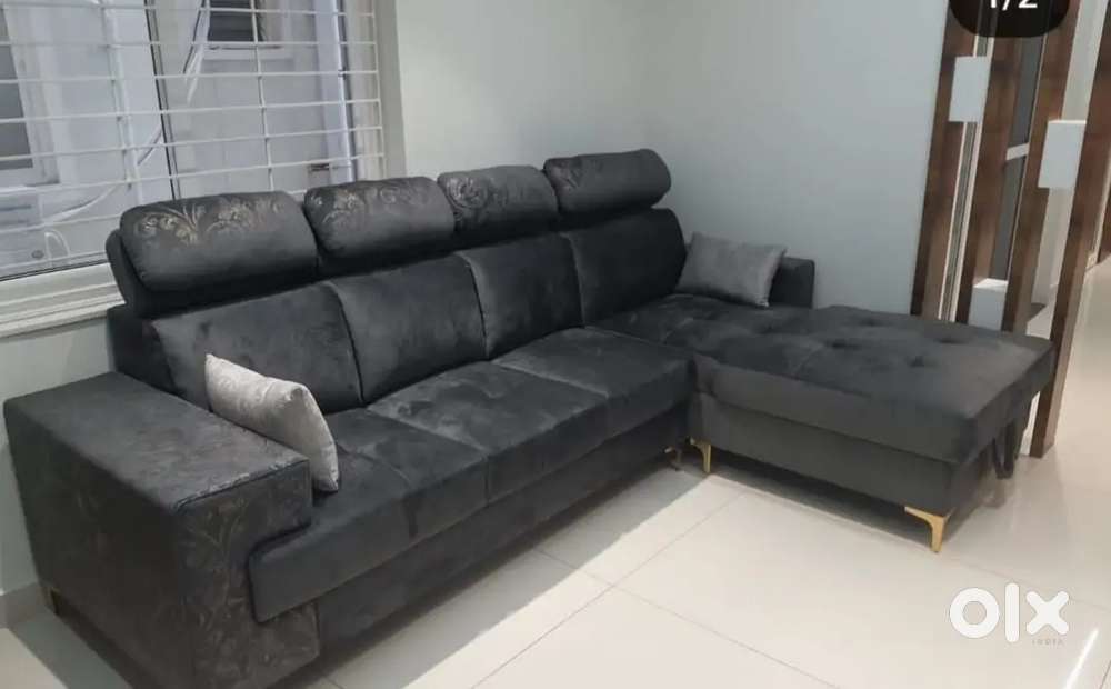 3 seater sofa with longer and comfortable headrest and designing handl