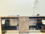 Wooden computer table