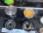 Gas stove black colour