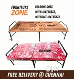 Furniture Zone - folding Cots, with Mattress folding design arrival