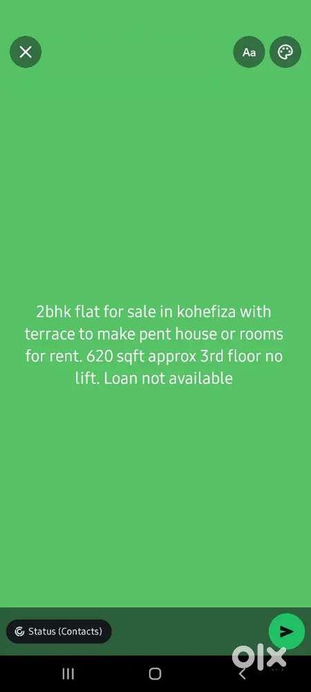 2 bhk flat for sale in kohefiza