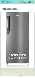 Haier 190 L 5 Star Direct Cool Single Door Refrigerator