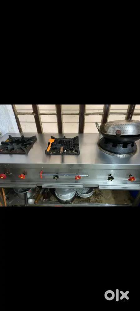 3 Burner Bhatti 2 indian with 1 chinese