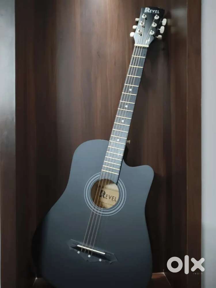 Mat black colour Guitar