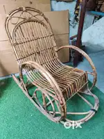 Rocking relaxing cane chair bamboo mudda furniture baby props