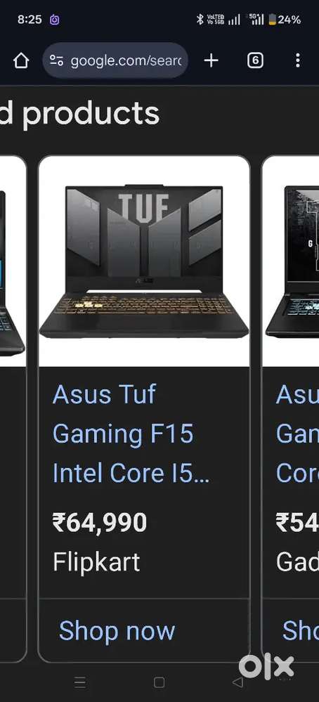 Asus f 15 gaming Laptop 2 yrs old