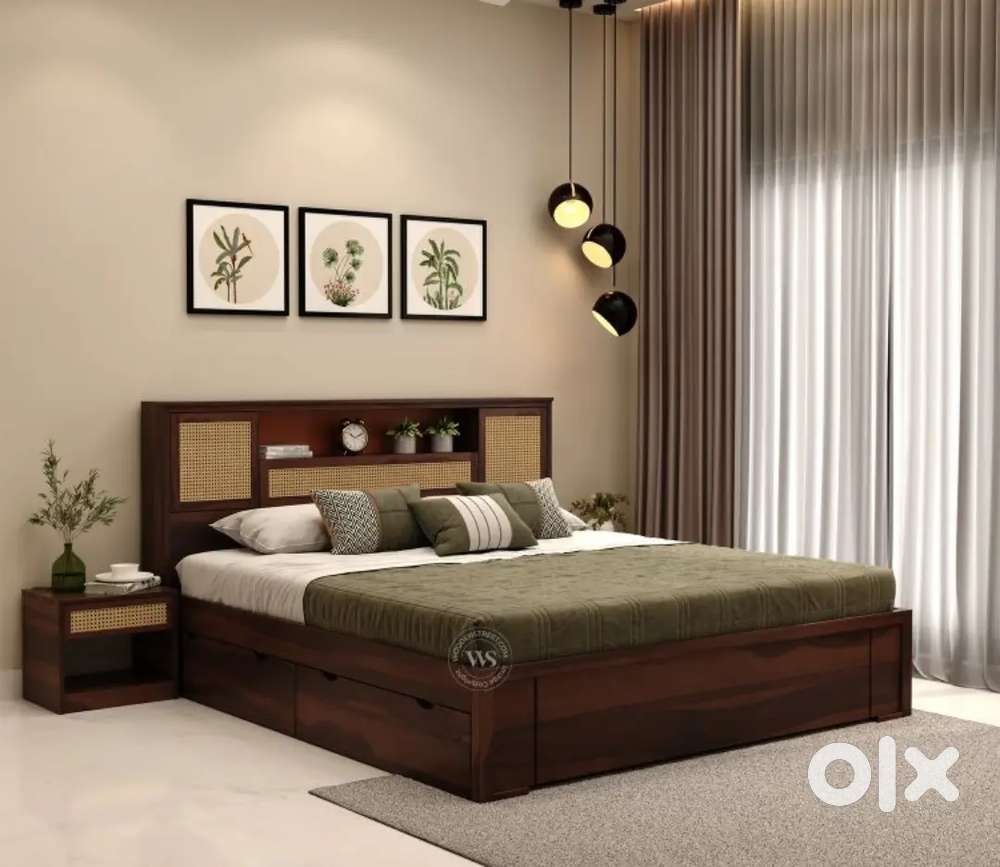 Today special discount buy new double bed with box 7190 EMI Available