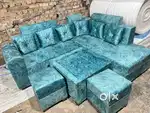 L shape sofa set