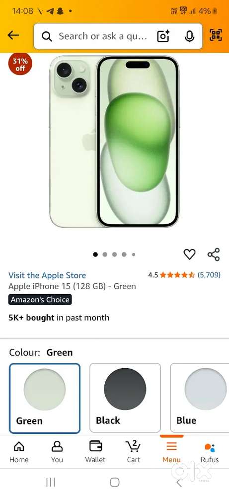 Iphone 15 128gb seal pack