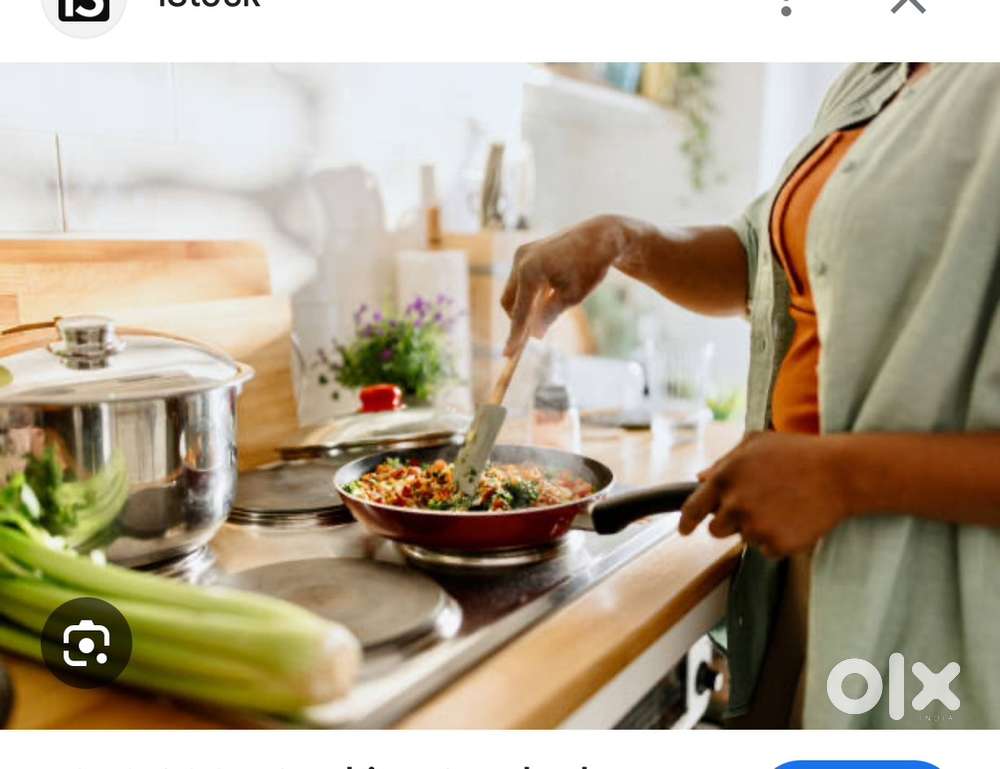 Ghar pe khana banane k liye cook chaiye