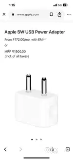 Apple 5W USB Power Adapter