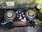 Stove and cylinder with utensils + Mirror