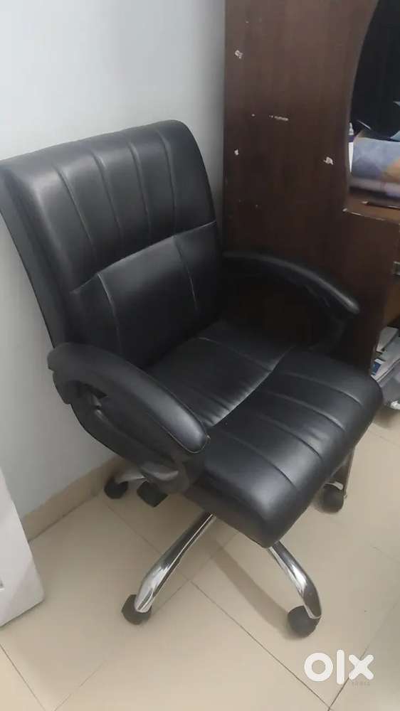 Computer cum study table and revolving chair