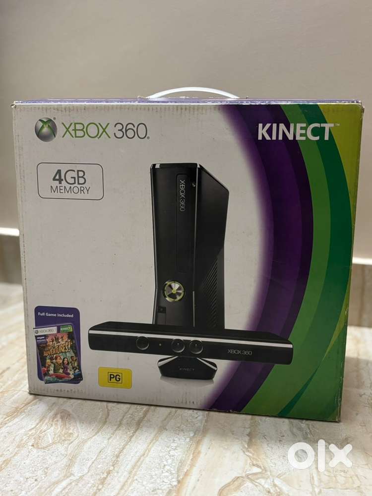 X Box 360 + Kinect + Controller  Cables and Box  Excellent Quality