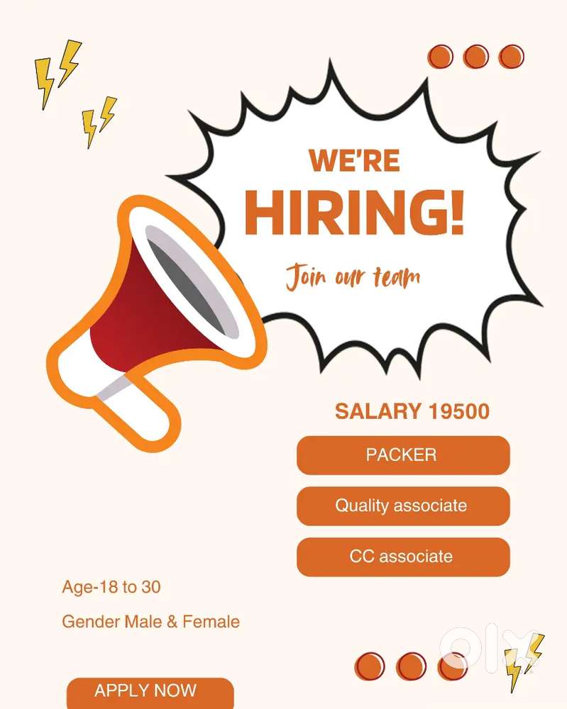 Hiring Now – Picker & Packer Jobs (Male/Female)