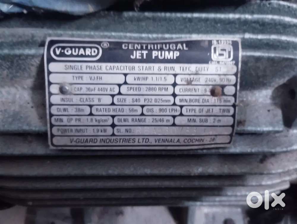 Water pump 1.5 hp jet