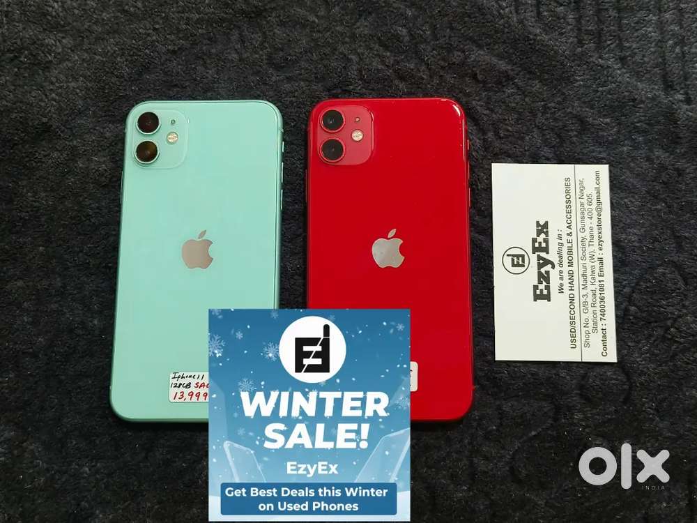 EZYEX-WINTER SALE IPhone 11 128 GB, Red Colour Available! #FollowUs