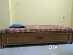 Single bed+ kurlon mattress