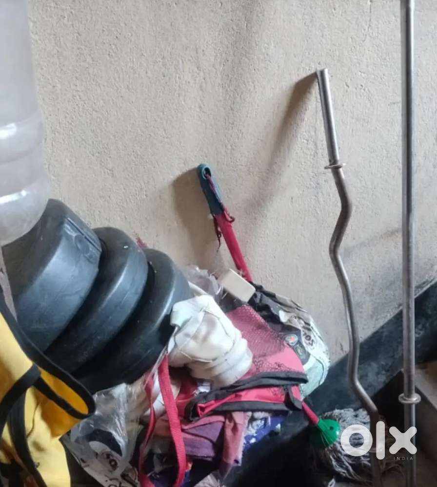 2 piece 5kg  with1 straight bar 1 curve bar