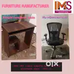 Simple computer table with hip adjustment chair