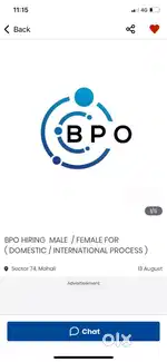 BPO HIRING FRESHER / EXPERIENCE ( DOMESTIC // INTERNATIONAL PROCESS )