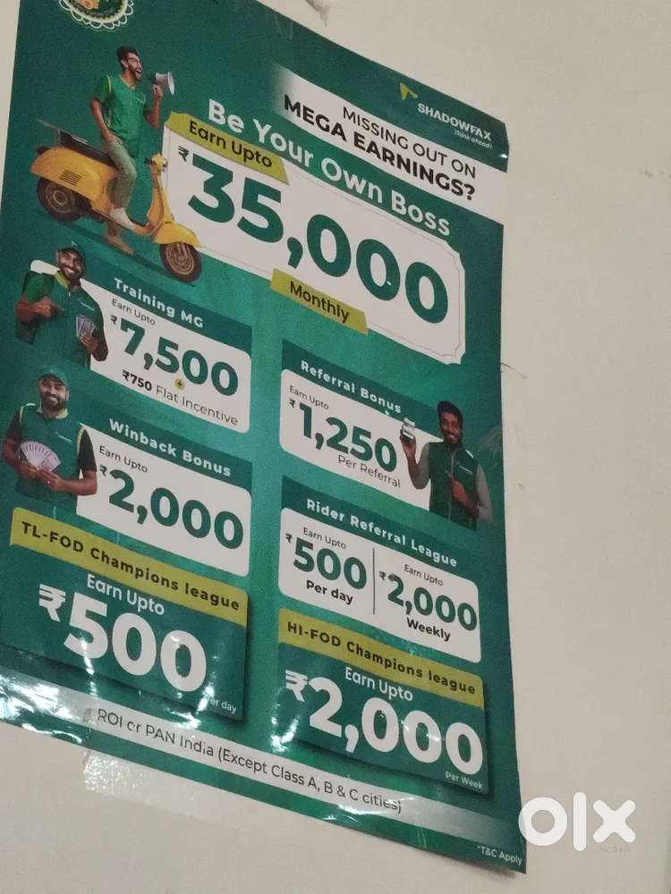 Delivery boy job