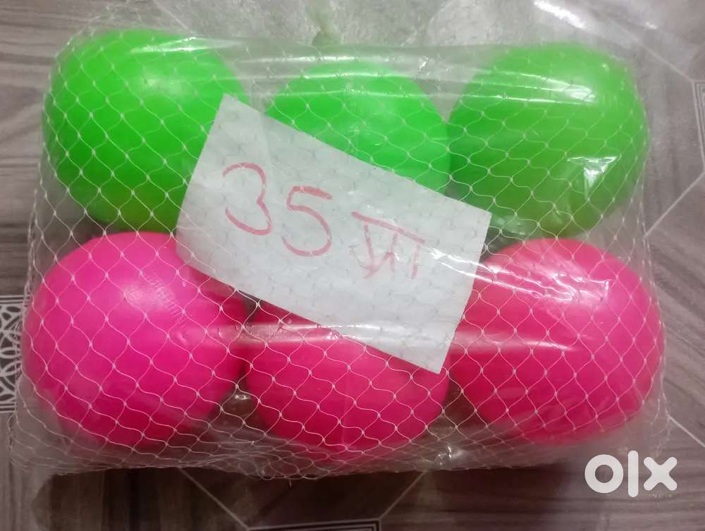 Plastic ball for Cricket  Very Hard  35 gram  6 Balls