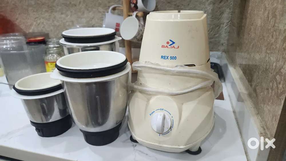 Bajaj Rex 500W Mixer Grinder with 3 Jars