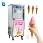 ice cream machine operating