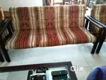 Sofa set Melamine finsh, strong wood frame,.cushion to replaced