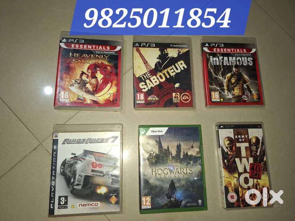 All 6 pcs games for sale no selected sale