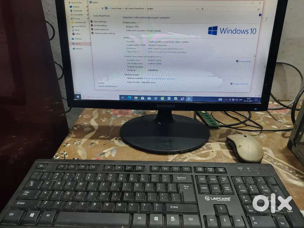 Complete Desktop Setup Computer With MONITOR, CPU & KEYBOARD MOUSE.