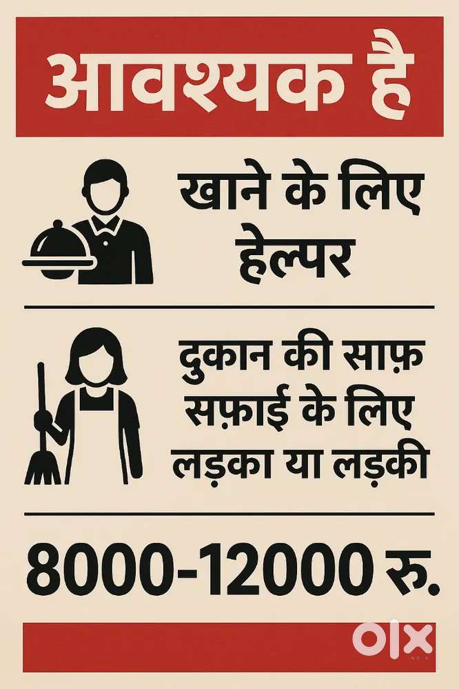 Need Helper for restaurant