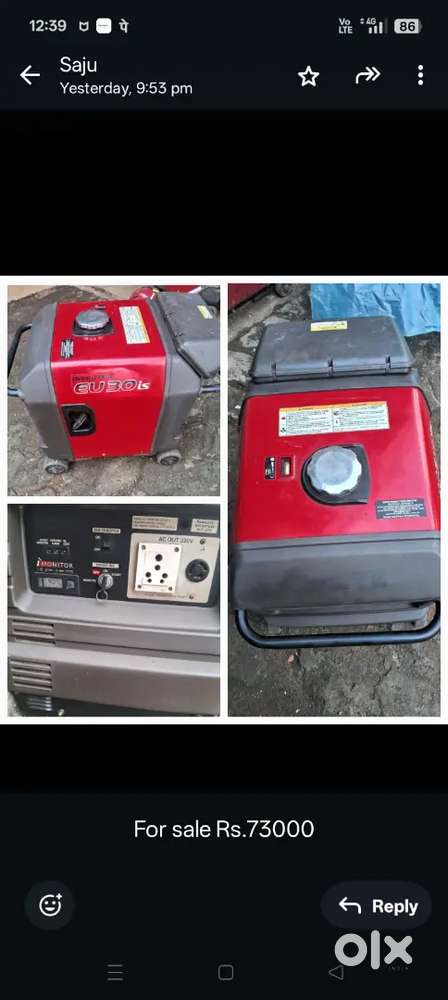 3 kv honda generator