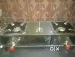 Burner with steel items