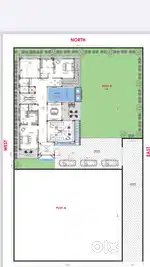 1200 sq yard square  plot on chattarpur main road asking 1.20lac.